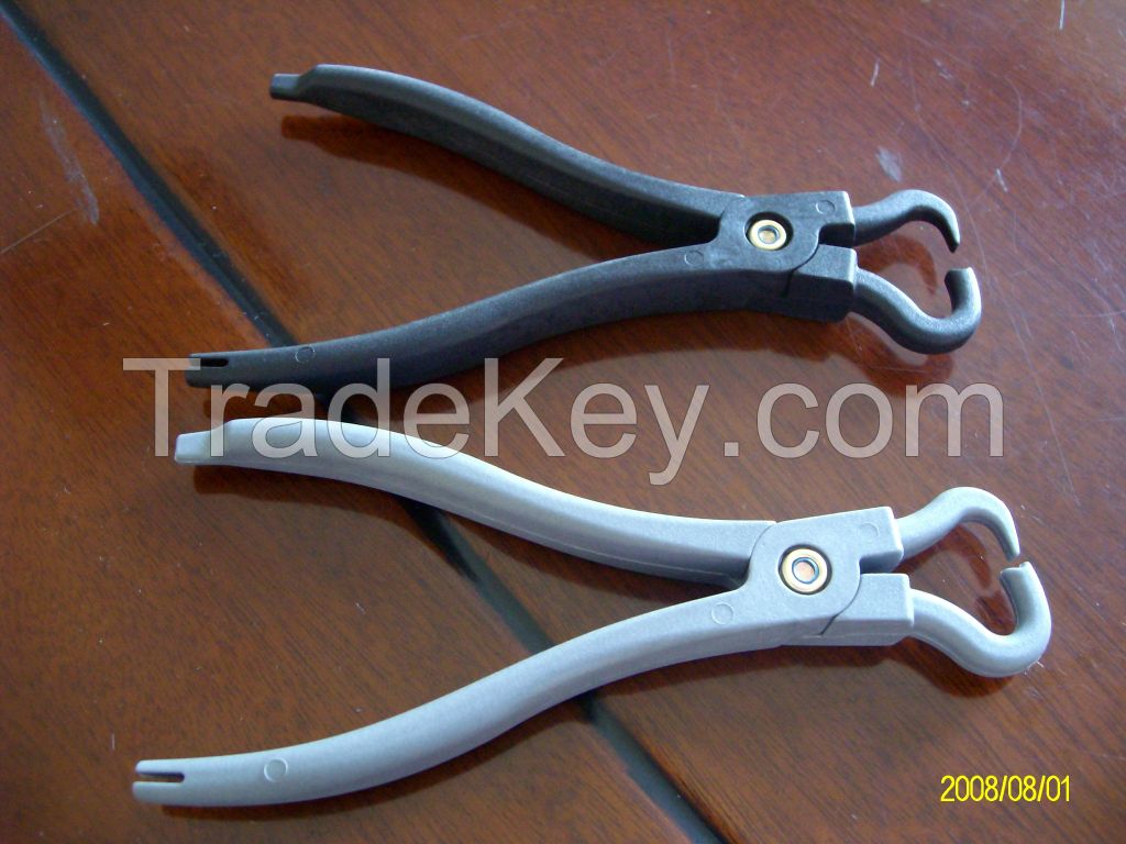 Plastic Pliers, Dental Plastic Pliers, Aluminium Block, Dental Aluminium Block