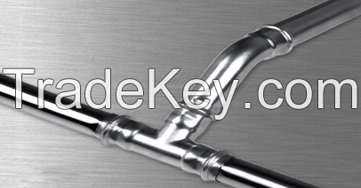 Double compression thin-walled stainless steel water supply pipes