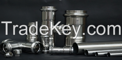 Double compression thin-walled stainless steel water supply pipes