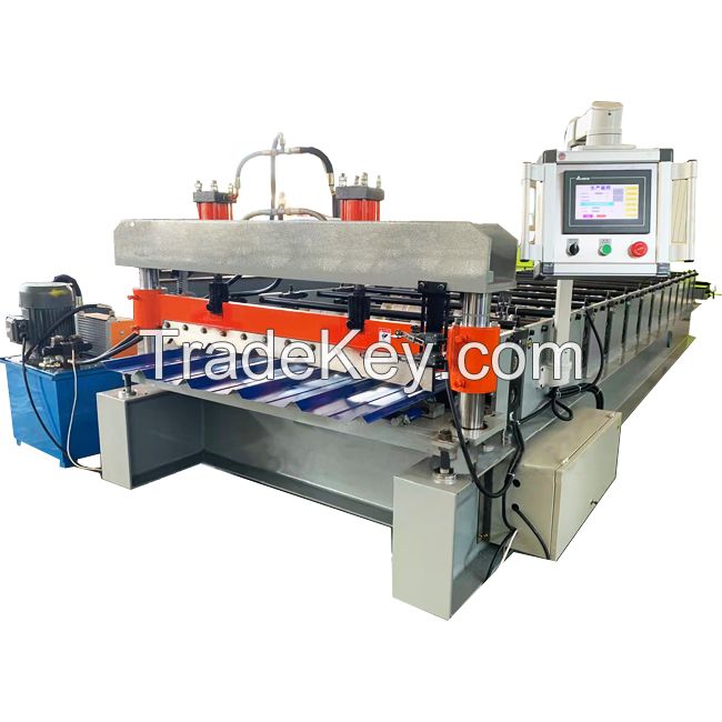 Botou Automatic Metal Trapezoidal PBR Zinc IBR Sheet Roofing Panel Roll Forming Machine Steel Roof Tile Making Machinery