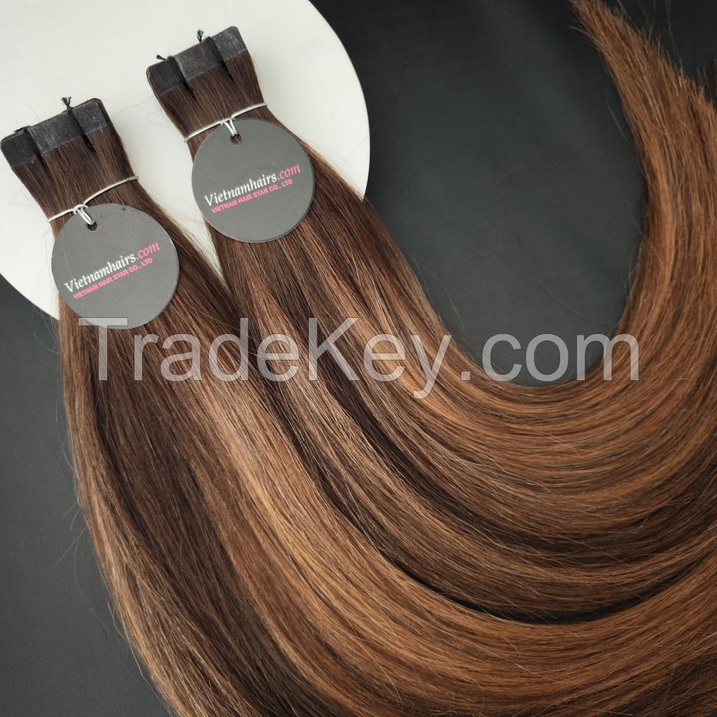 100% Vietnamese Human Weft Hair Extensions, 100gram bundle piece in all colors and length