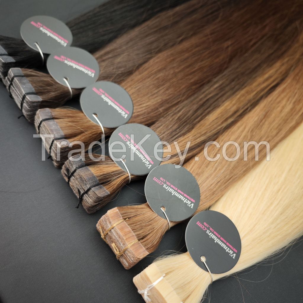 100% Vietnamese Human Weft Hair Extensions, 100gram bundle piece in all colors and length