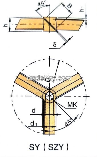 Open Turbine Impeller Three Sway Leaves Turbo-agitator