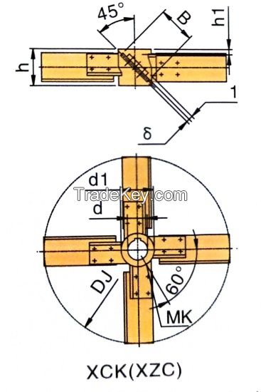 Four Sway Leaves Opening Turbine Blender Four Pitched Blades Integral Open Turbine Impeller