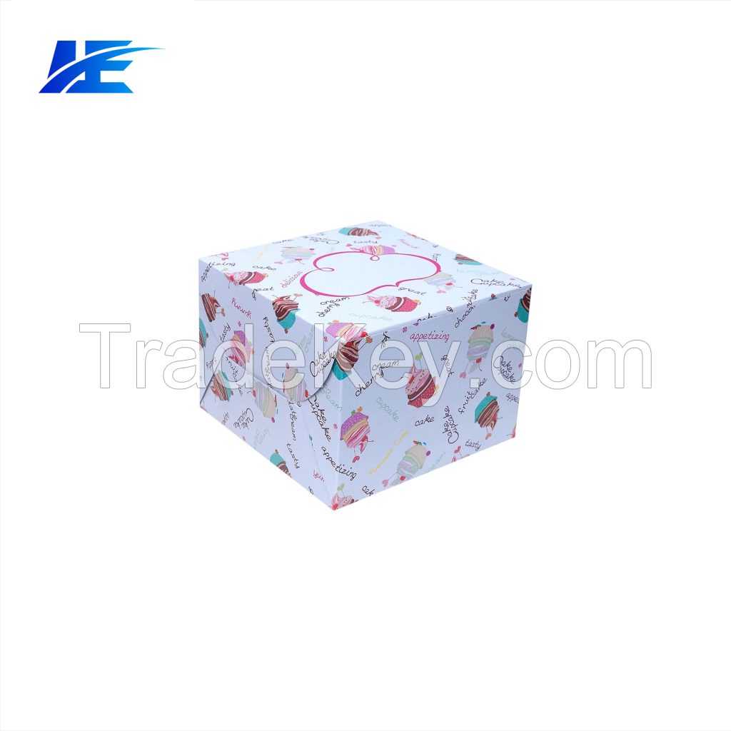 Luxus Export: Plain/Printed Cake Box (7*7*5) - 250 GM