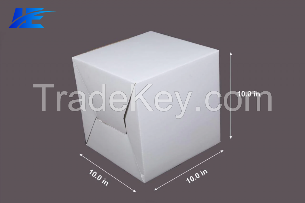 Luxus Export: Square Plain Tall Cake Box (10*10*10)