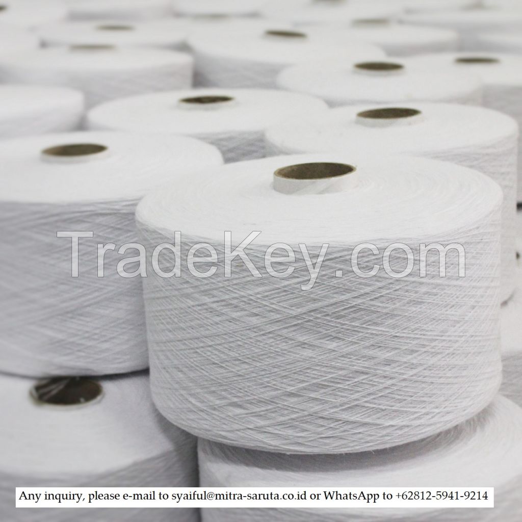 Blended Polyester / Cotton Yarn Ne 6/1 For Knitting Gloves Polyester Yarn Cotton Yarn Tc Yarn Knitting Yarn Open End Yarn 