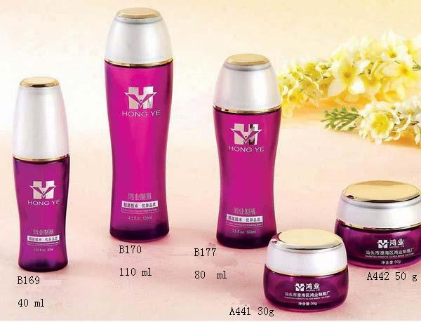 cosmetic glass bottle