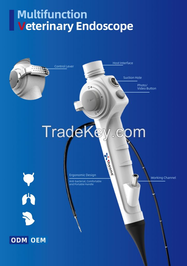 Multifunction Veterinary Endoscope 