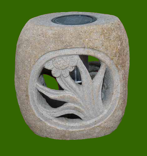 supply solar lamp in stone