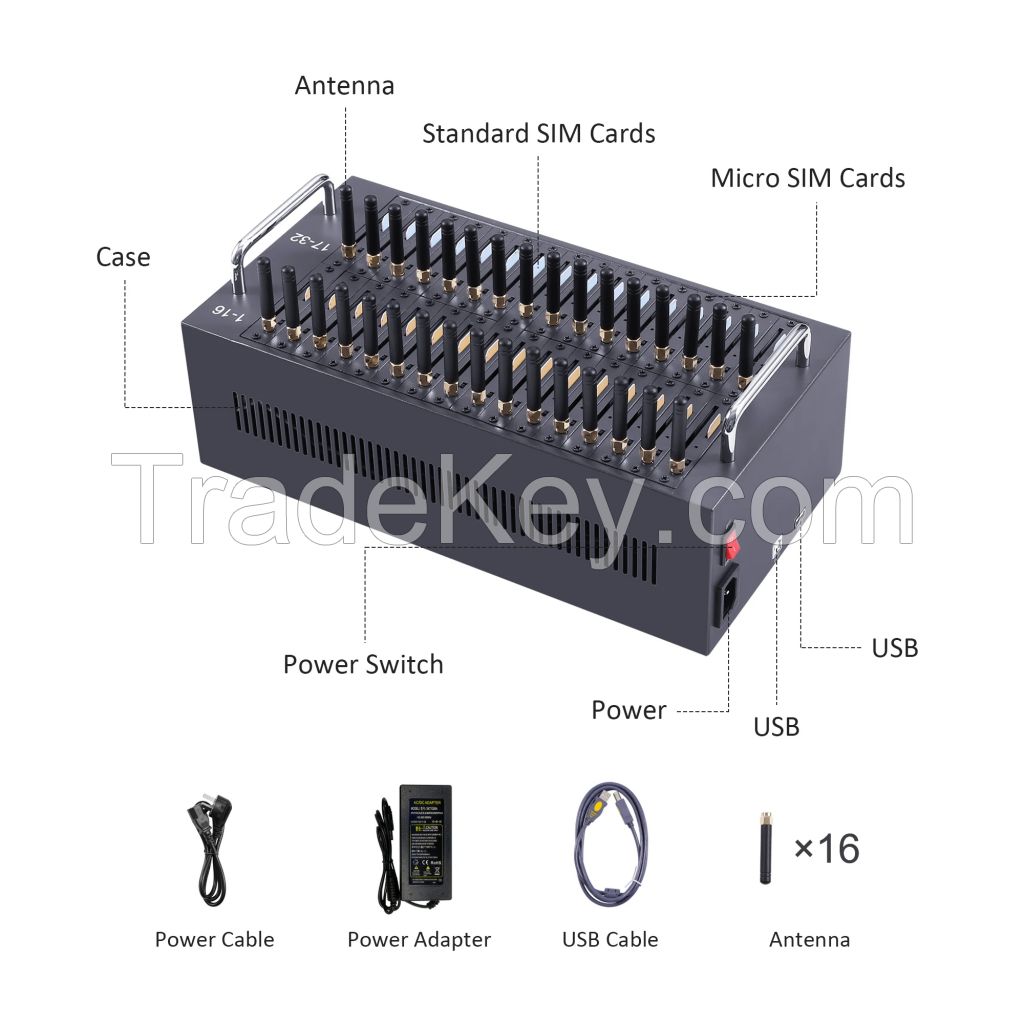 4G SMS MODEM Receive/ Send Bulk SMS 32 Port Free SMS Software Sms Blaster sms machine