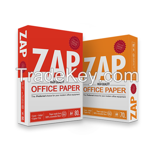 Wholesale Good COPY SMART PAPER A4 80GSM PULP OFFICE DOUBLE A WHITE ZAP- PAPER 80