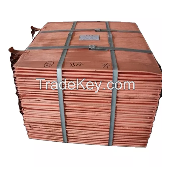 High quality copper cathode 99.99 % pure copper sheet supplier