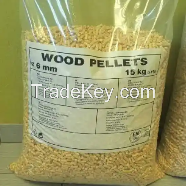 Top Europe Pine Wood Pellets 15kg Bags Wholesale