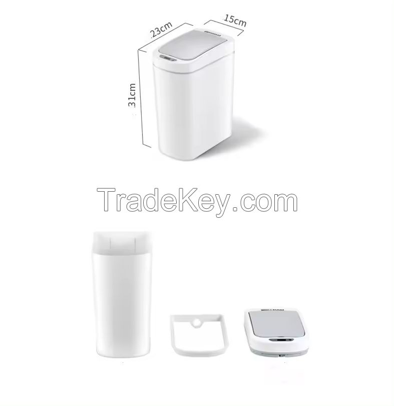 Ninestars 7L waterproof plastic sensor dustbin household automatic waste bin wholesale automatic trash can hands free