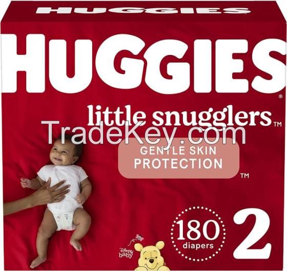 Huggies Little Snugglers Disposable Baby Diapers Size N, 1, 2, 3, 4, 5, 6