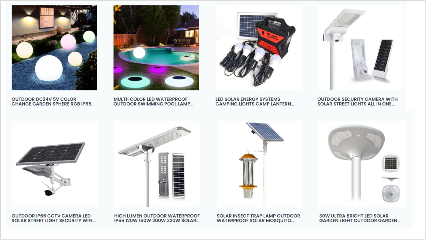 Solar Lights Manufacturer LED Solar Light Outdoor