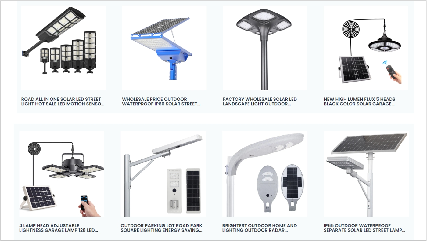 Solar Lights Manufacturer LED Solar Light Outdoor