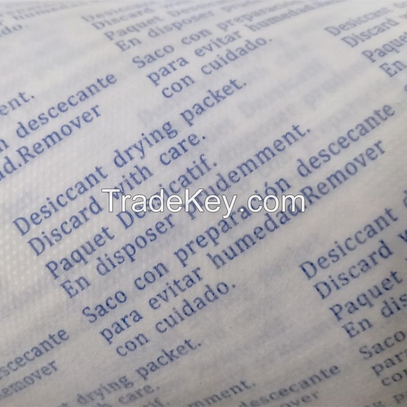 Breathable No Dust Leaking CaCl2 Desiccant Outer Packing Dot Film Compound Non-woven Fabric