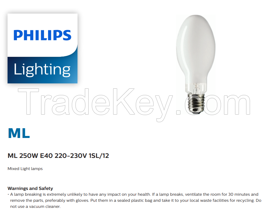 Philips ML 250w e40 220-230v 1sl/12