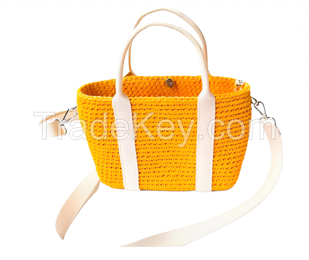 Crochet Basket Bag Luna from Cotton Rope