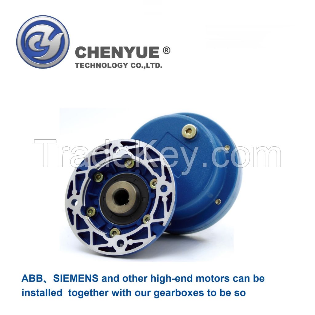 CHENYUE High Torque Worm Gearbox CYPC51 Input 11/14/19/mm Output 14/19mm Non-integral Speed Ratio from 2:1 to 5:1 Free Maintenance