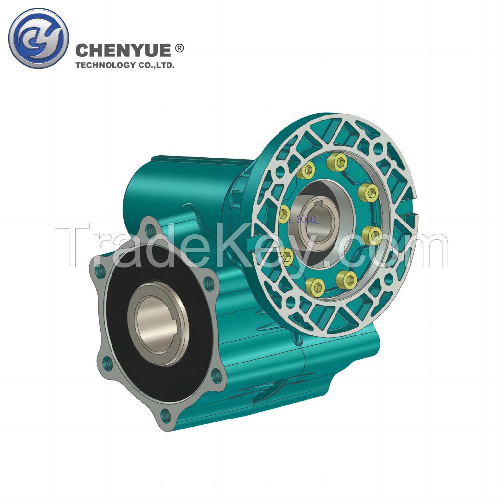 CHENYUE Special Speed Reducer Waterproof Worm Gearbox CYXRV60 Input 14 Output 30mm Speed Ratio from 10:1 to 30:1 for Automatic Car Washing