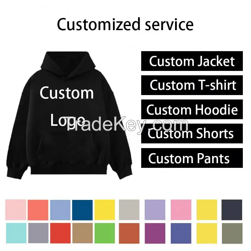 Wholesale Zipper Fleece 100% Cotton Hoodie Heavyweight Blank Zipper Zip Up Hoodie