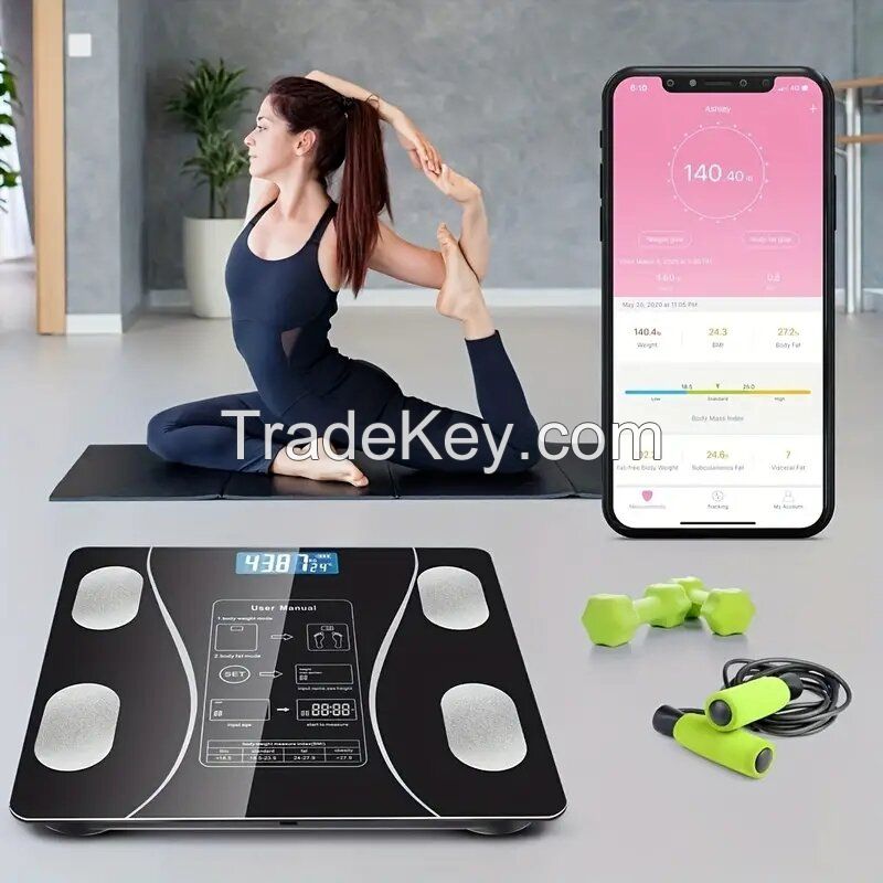 Smart Body Fat Scale Wireless BMI Weight Scale with Body Composition Analyzer