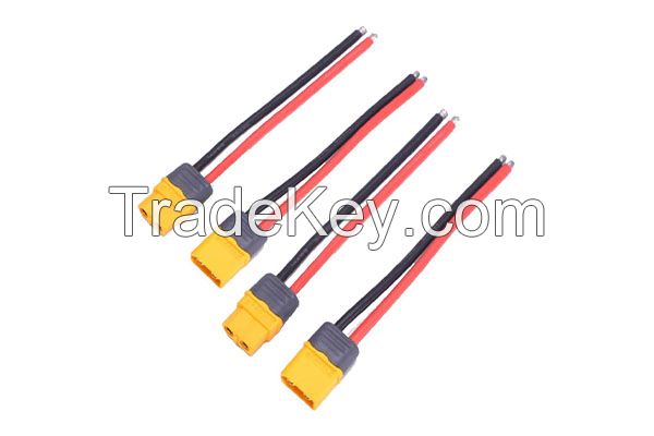 2Pairs XT60H Plug Pitail Male Female Connector With Sheath Housing Connector With 100mm 12AWG Silicon Wire For RC Lipo Battery FPV Drone