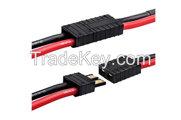 2Pairs Deans T Plug To TRX TRX4 Rc Lipo Battery Charger Cable 14awg 40mm