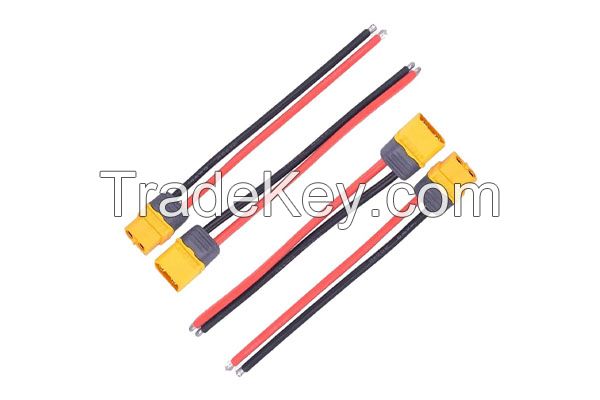 2Pairs XT60H Plug Pitail Male Female Connector With Sheath Housing Connector With 100mm 12AWG Silicon Wire For RC Lipo Battery FPV Drone