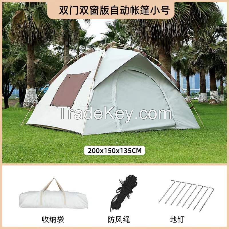 Tent Outdoor Camping Beach Portable Folding Fully Automatic Quick Opening Park Camping Full Set Thickened Rainproof Wholesale