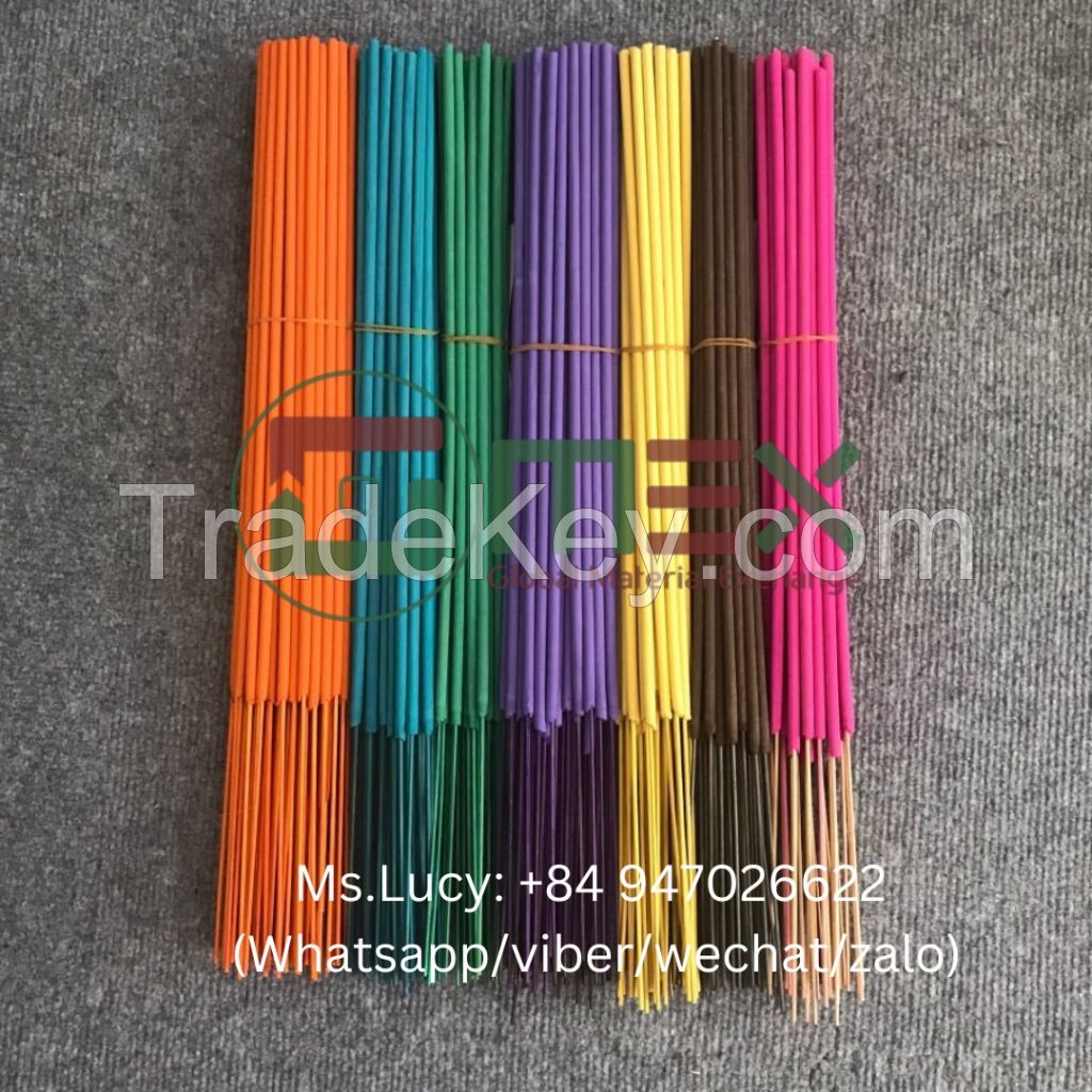 High Quality Un-scented or Scented Incense Sticks in Various Colors Agarbatti Product From Vietnam