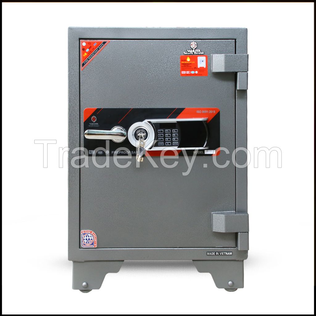 Vaultix VX65E7 Fire Proof Steel Digital Safebox Grey - 65X42X44 CM