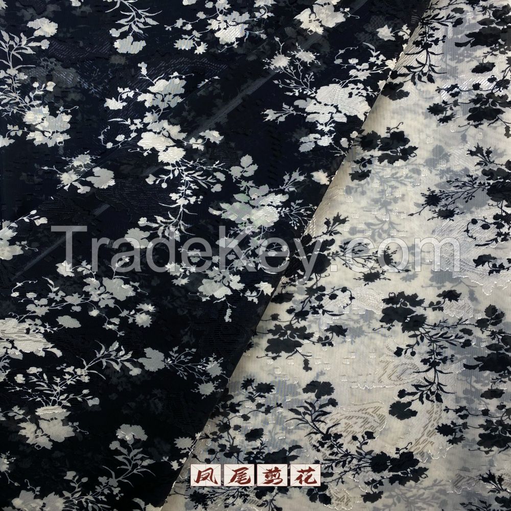 Customised wholesale digital printing chiffon fabric garment fabrics