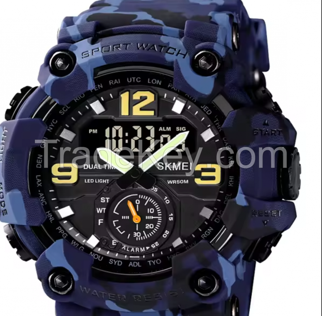 Cheap Price Skmei Wholesale Watches Men More Time Sport Watch Analog Digital Plastic Watch