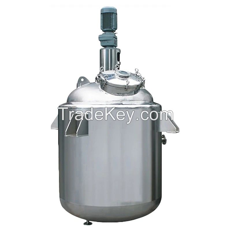 Factory Customized 2000L Liquid Stirred Mixing Reaction Tank Stainless Steel Reactor Chemical Reaction Kettle Vessel