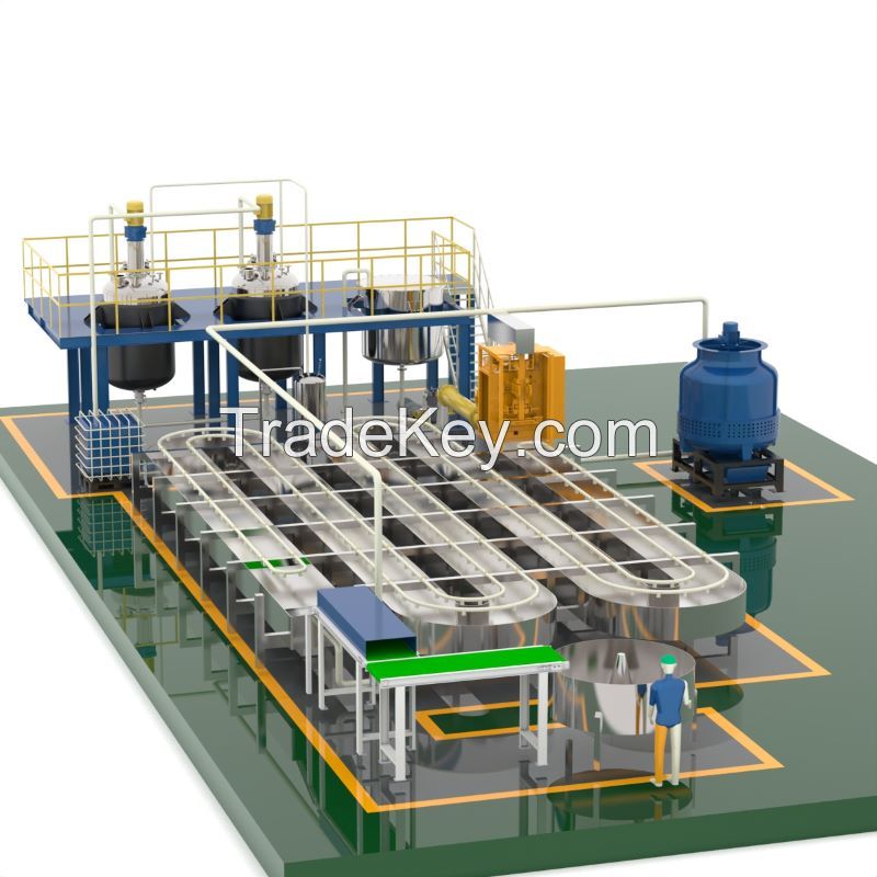 Hot Melt Glue Pillow Equipment Complete Hot Melt Adhesive Production Line With Formula