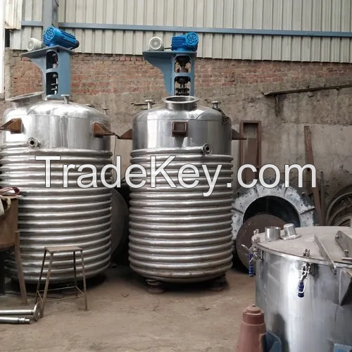 80000L Half Pipe Coil Reactor External Coil Chemical Reaction Kettle Factory Price