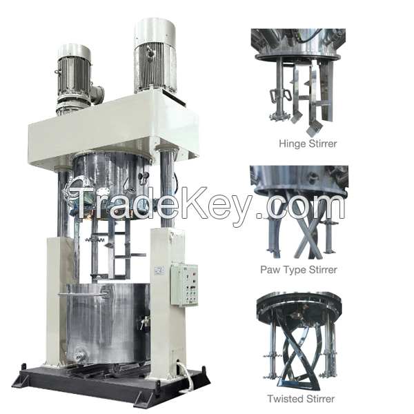 Stainless Steel Vacuum ExperimentalÃÂ DoubleÃÂ PlanetaryÃÂ Dual High-Speed PowerÃÂ MixerÃÂ Chemical Equipment