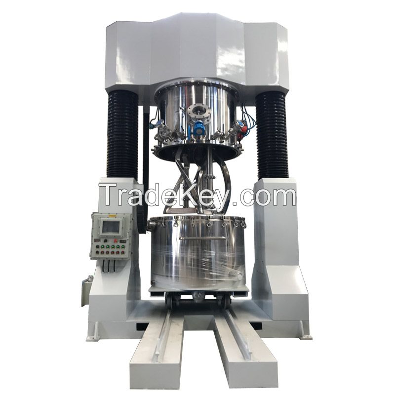 Laboratory 5L Dual Shaft Mixer Thick Paste Vacuum Double Planetary Mixer For High Viscosity Liquid