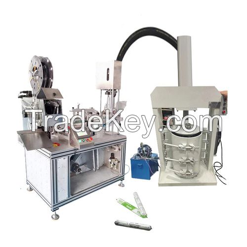 Machine Fill 30 pcs/min Semi Automatic Silicone Glue Cartridge Filling Machine