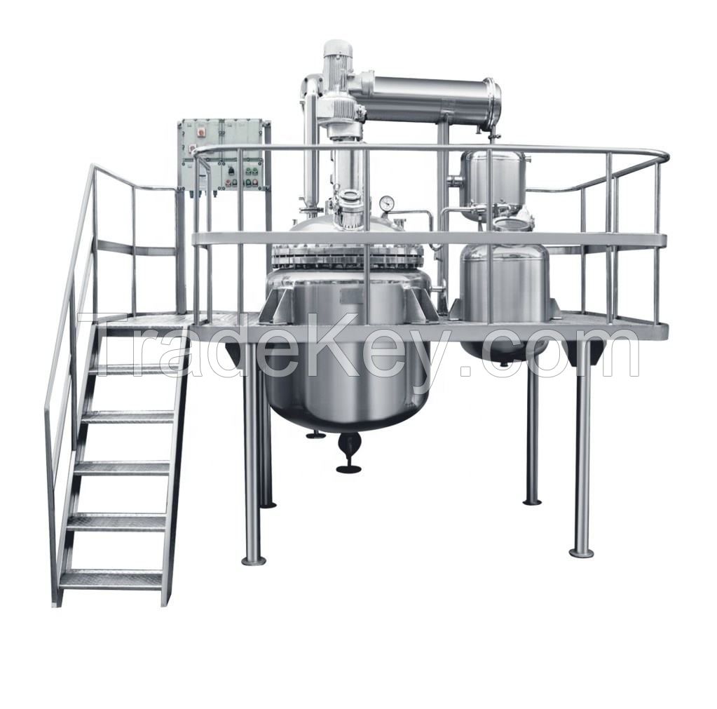 50L 100L 200L 500L Industrial Stirred Tank Pressure Reaction Vessel Electric Heating Chemical Jacketed Reactor