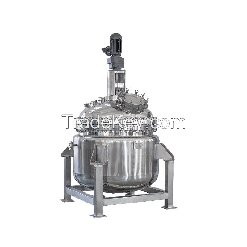 50L 100L 200L 500L Industrial Stirred Tank Pressure Reaction Vessel Electric Heating Chemical Jacketed Reactor