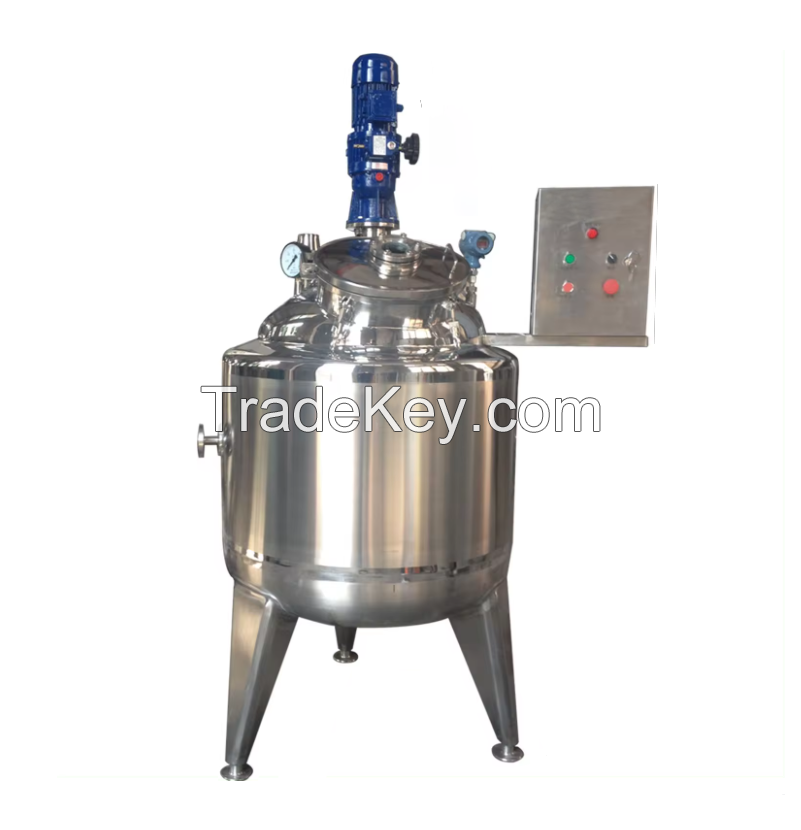 50L 100L 200L 500L Industrial Stirred Tank Pressure Reaction Vessel Electric Heating Chemical Jacketed Reactor