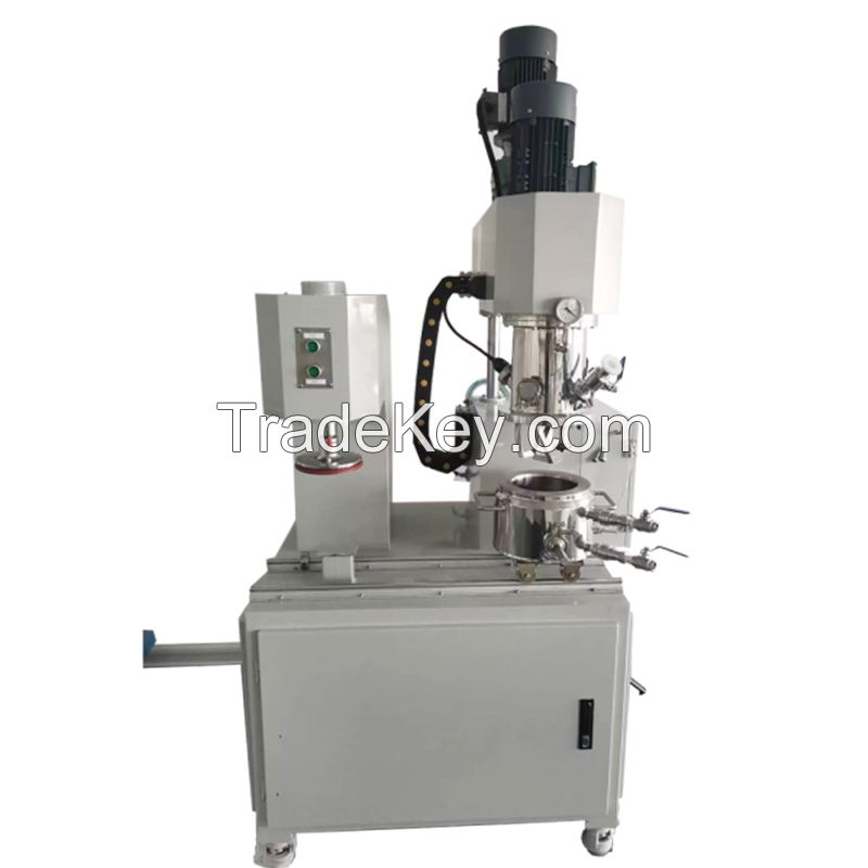 Laboratory 5L Dual Shaft Mixer Thick Paste Vacuum Double Planetary Mixer For High Viscosity Liquid