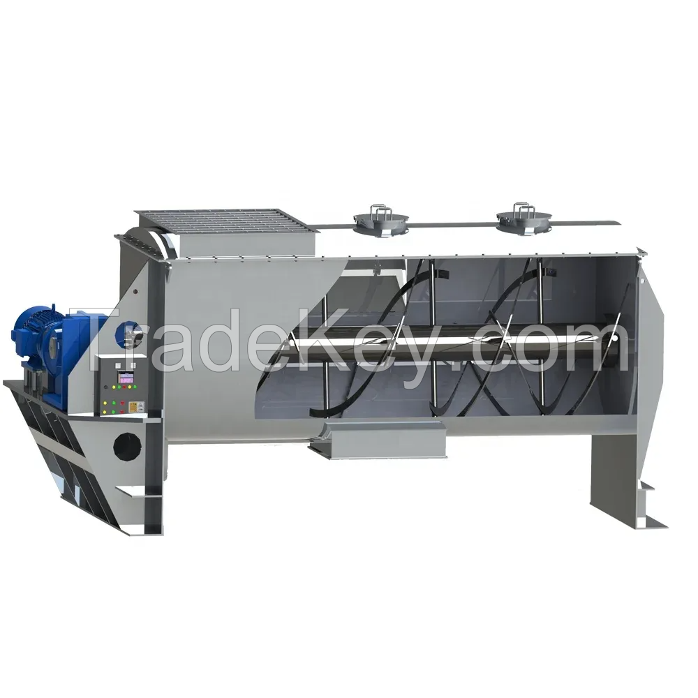 Industrial Mixing Machine Chemical Powder Ribbon Mixer Horizontal Doble Ribbon Blender