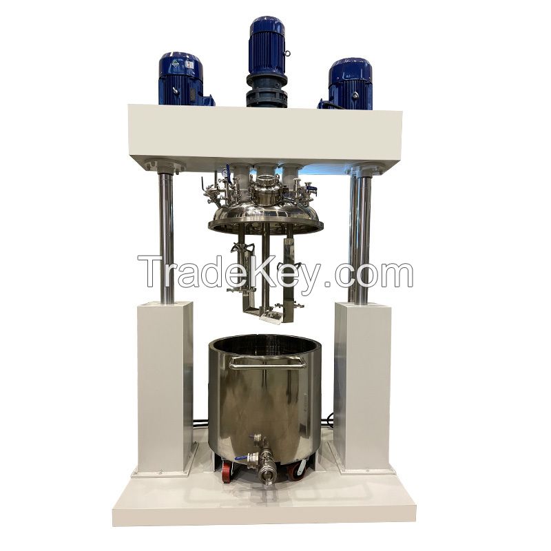 Fully Automatic Neutral RTV Glass Cement Silicone Sealant Production Line Mixing Machine Three Shaft Dispersing Mixer 