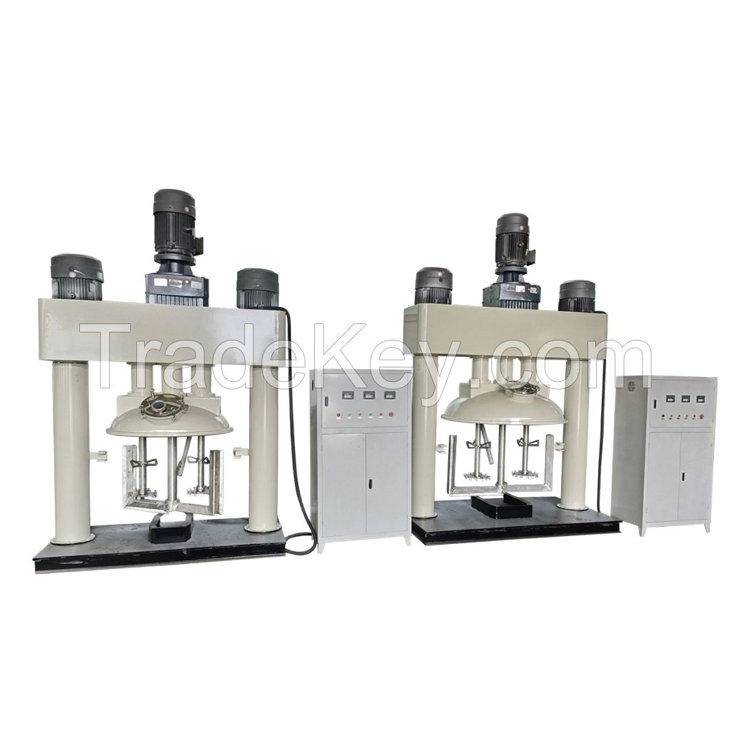 Fully Automatic Neutral RTV Glass Cement Silicone Sealant Production Line Mixing Machine Three Shaft Dispersing Mixer 